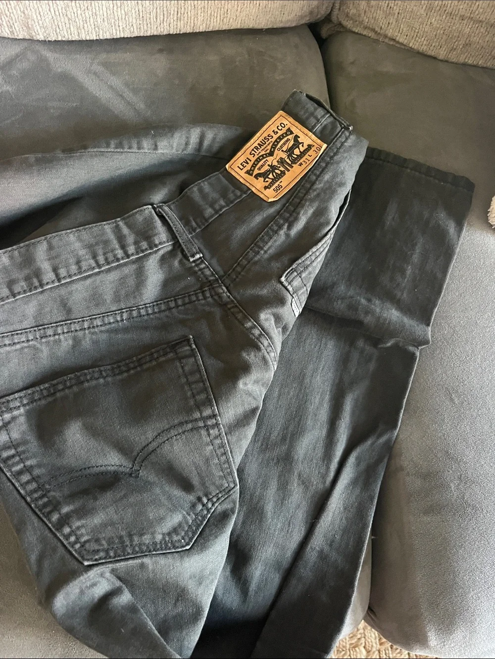 Levi's Men's Gray Slim Straight Jeans